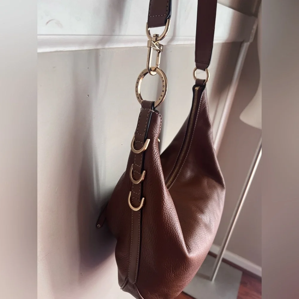 Michael Kors Tan Leather Hobo Bag - Picture 5 of 7
